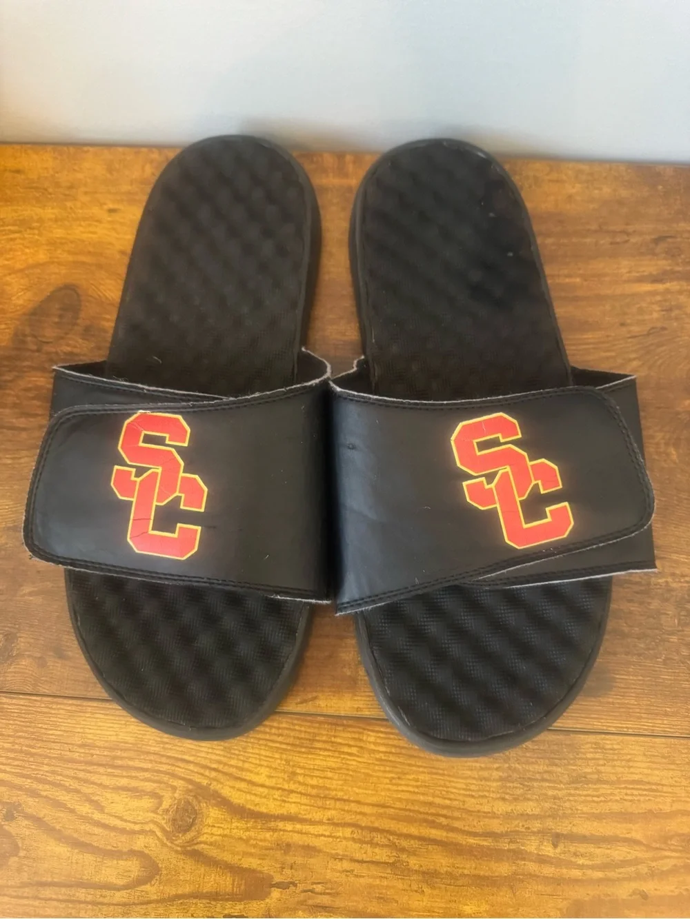 ISlide USC Trojans Slide Sandals Black Adjustable NCAA College‎ Men Size 11